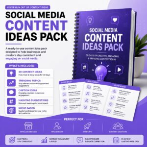 Social Media Content Ideas Pack