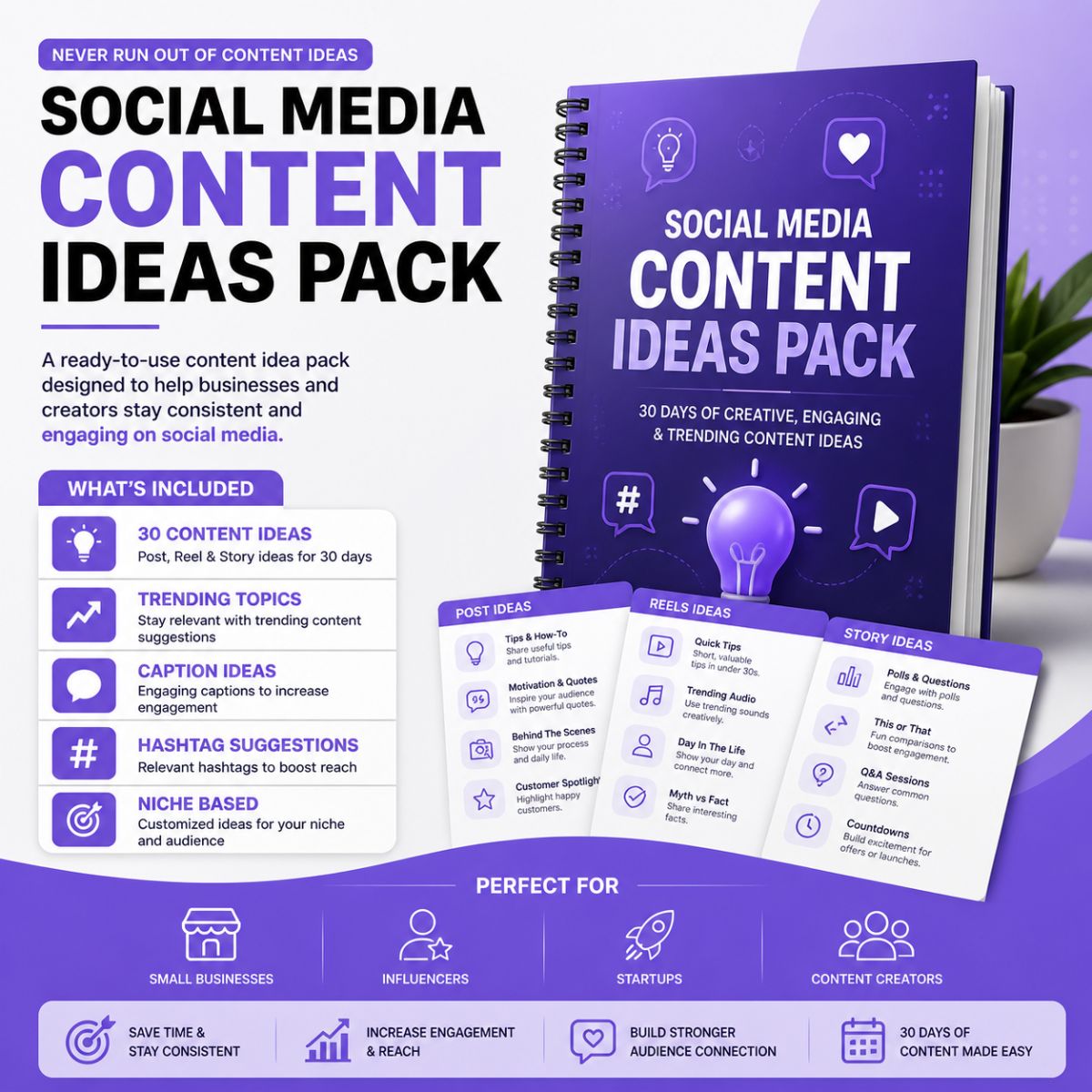 Social Media Content Ideas Pack